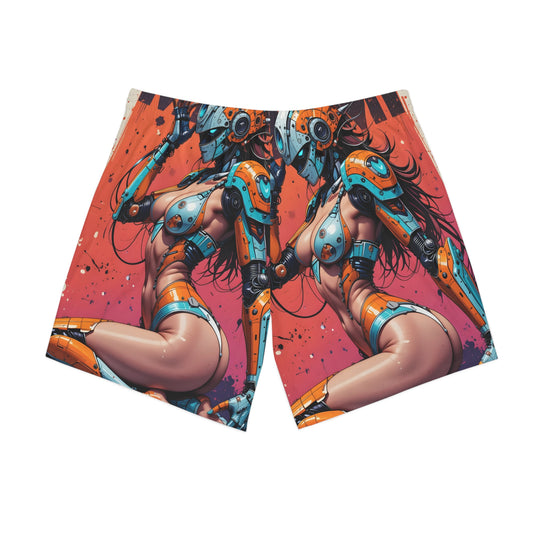 Men's Elastic Beach Shorts (AOP)