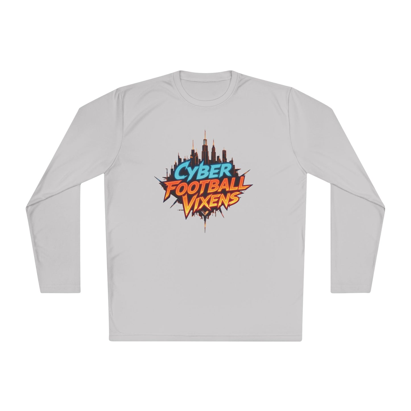 Unisex Lightweight Long Sleeve Tee - Cyber Football Vixens & Miami Art Design