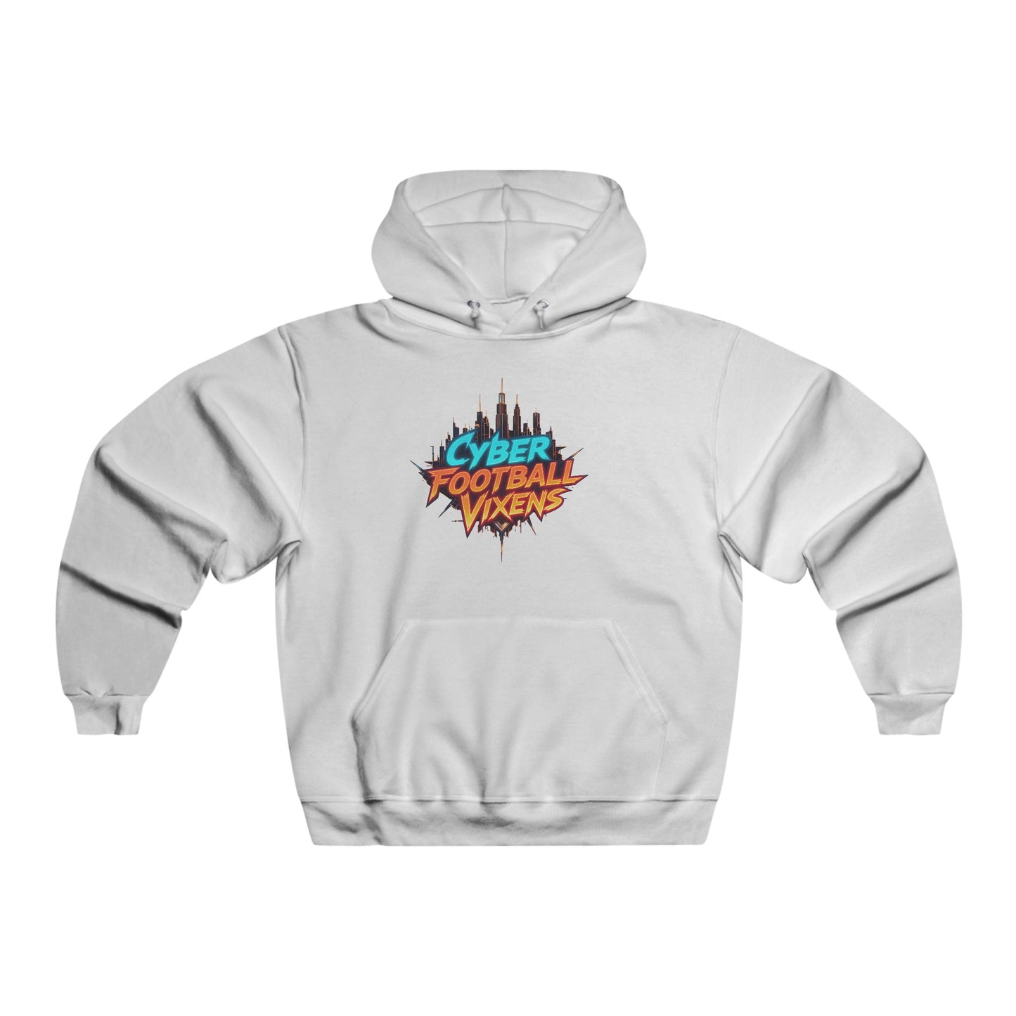 Cyber Football Vixens Hoodie - Retro Futuristic Sweatshirt for Gamers & Sports Fans