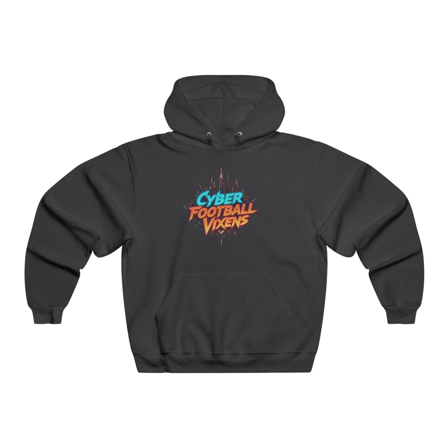 Cyber Football Vixens Hoodie - Retro Futuristic Sweatshirt for Gamers & Sports Fans