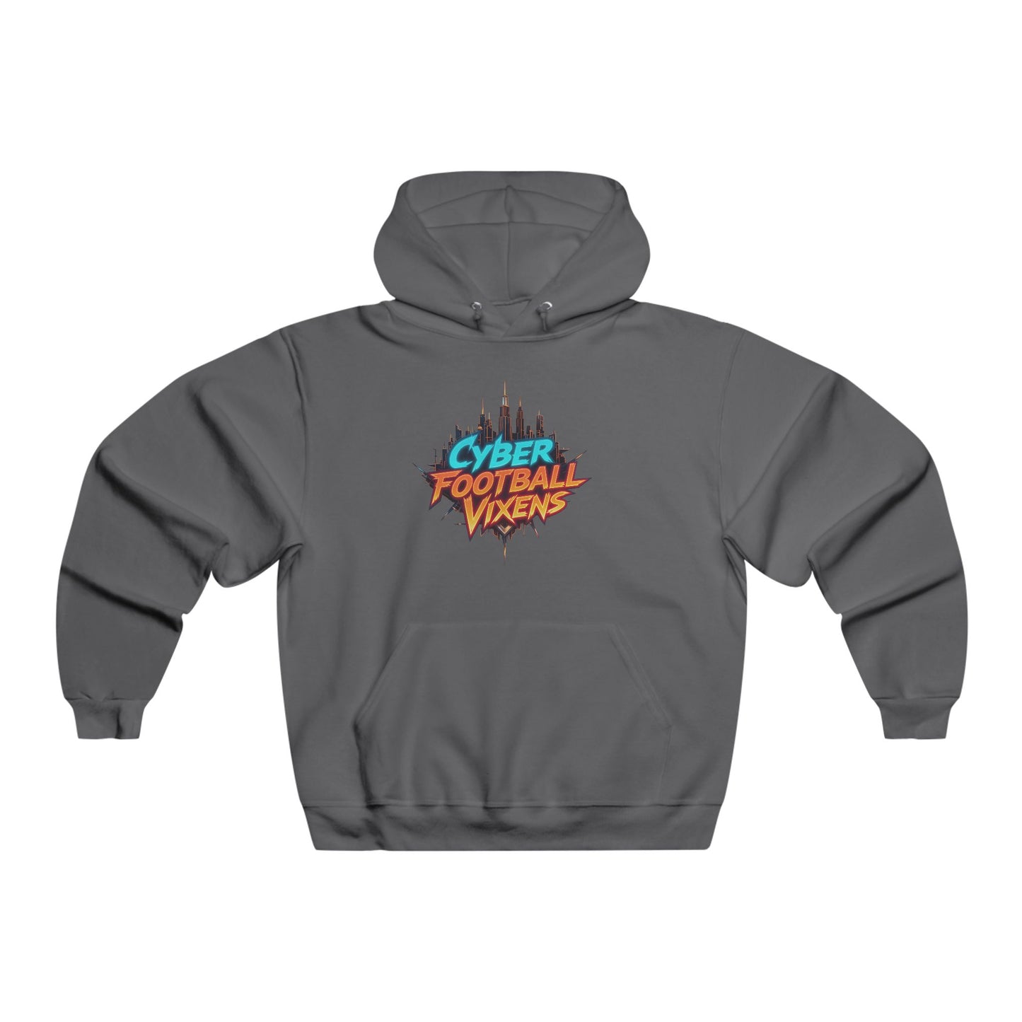 Cyber Football Vixens Hoodie - Retro Futuristic Sweatshirt for Gamers & Sports Fans