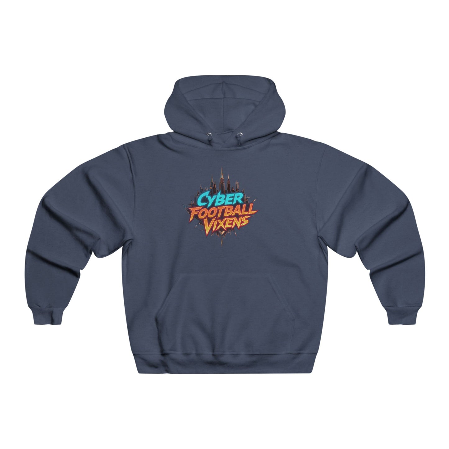 Cyber Football Vixens Hoodie - Retro Futuristic Sweatshirt for Gamers & Sports Fans