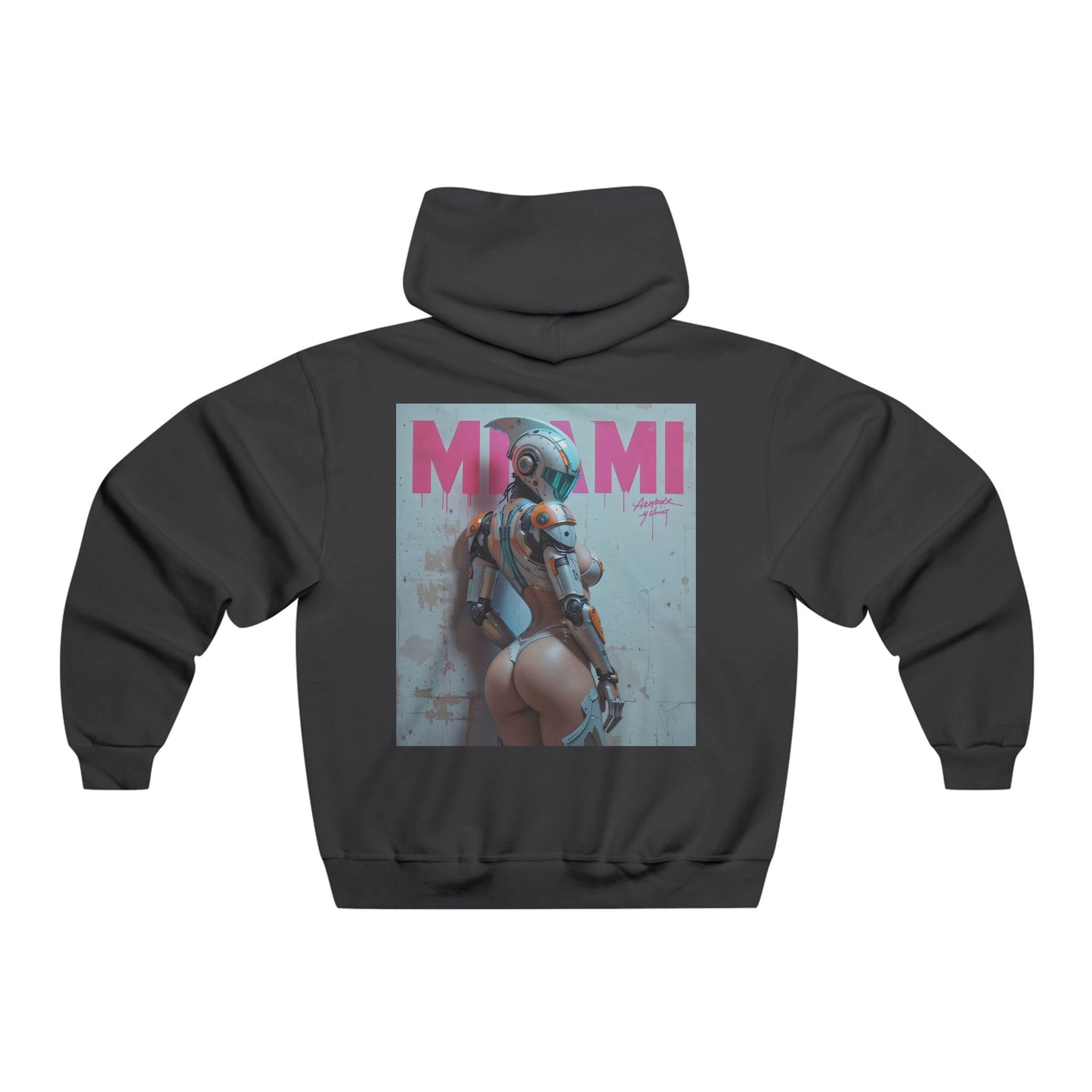 Cyber Football Vixens Hoodie - Retro Futuristic Sweatshirt for Gamers & Sports Fans