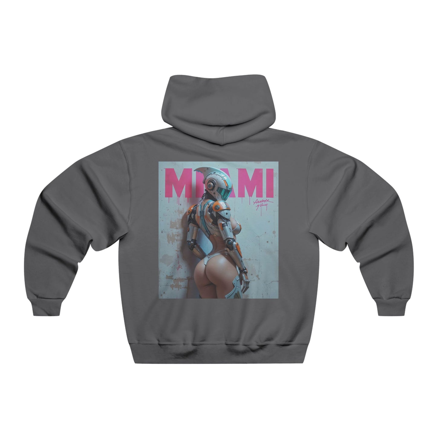Cyber Football Vixens Hoodie - Retro Futuristic Sweatshirt for Gamers & Sports Fans
