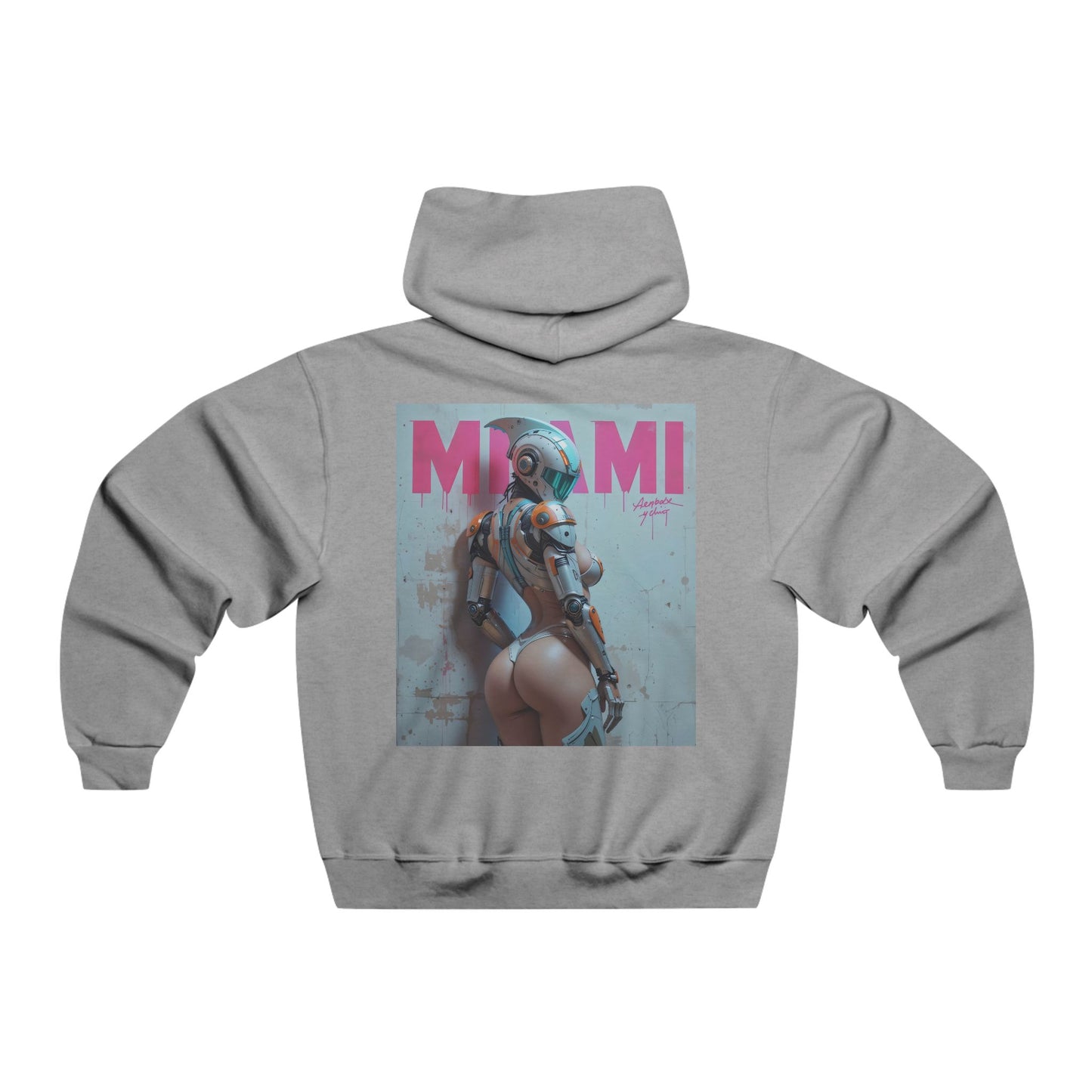 Cyber Football Vixens Hoodie - Retro Futuristic Sweatshirt for Gamers & Sports Fans