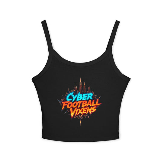 Miami Sci-Fi Graphic Women's Tank Top - Stylish Spaghetti Strap Design