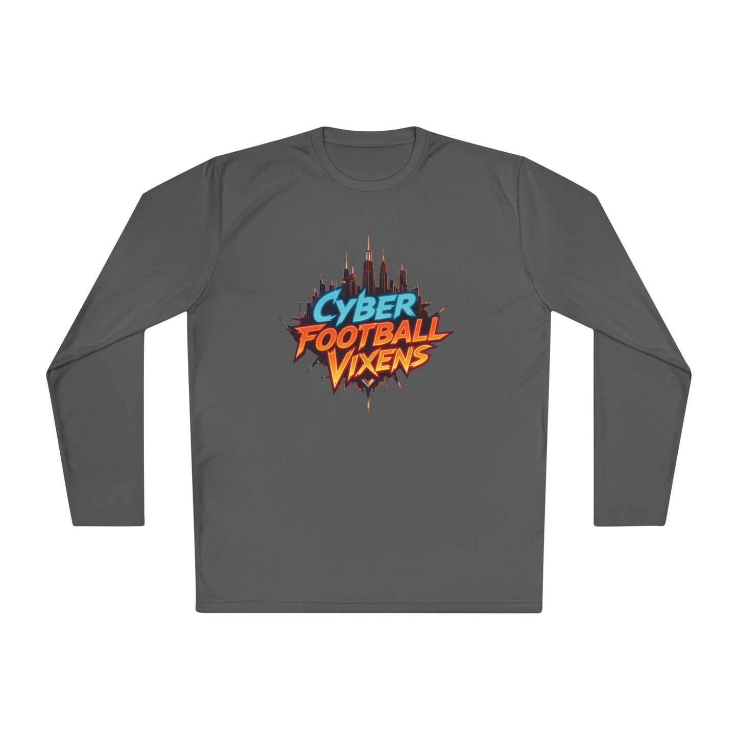 Unisex Lightweight Long Sleeve Tee - Cyber Football Vixens & Miami Art Design