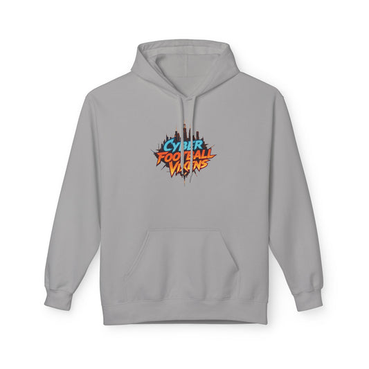 Cyber Football Vibes Graphic Fleece Hoodie