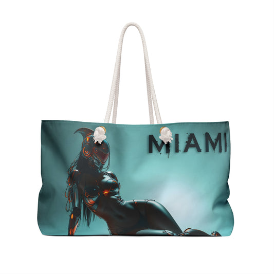 Miami Themed Weekender Bag - Stylish Travel Tote for Beach and Getaways