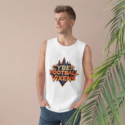 Unisex Cyber Football Vixens Tank Top - Cool Graphic Tee for Tech and Sports Fans