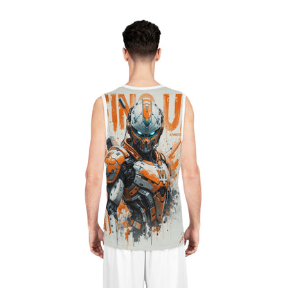 Futuristic Basketball Jersey | Cool Robot Design for Sports Fans