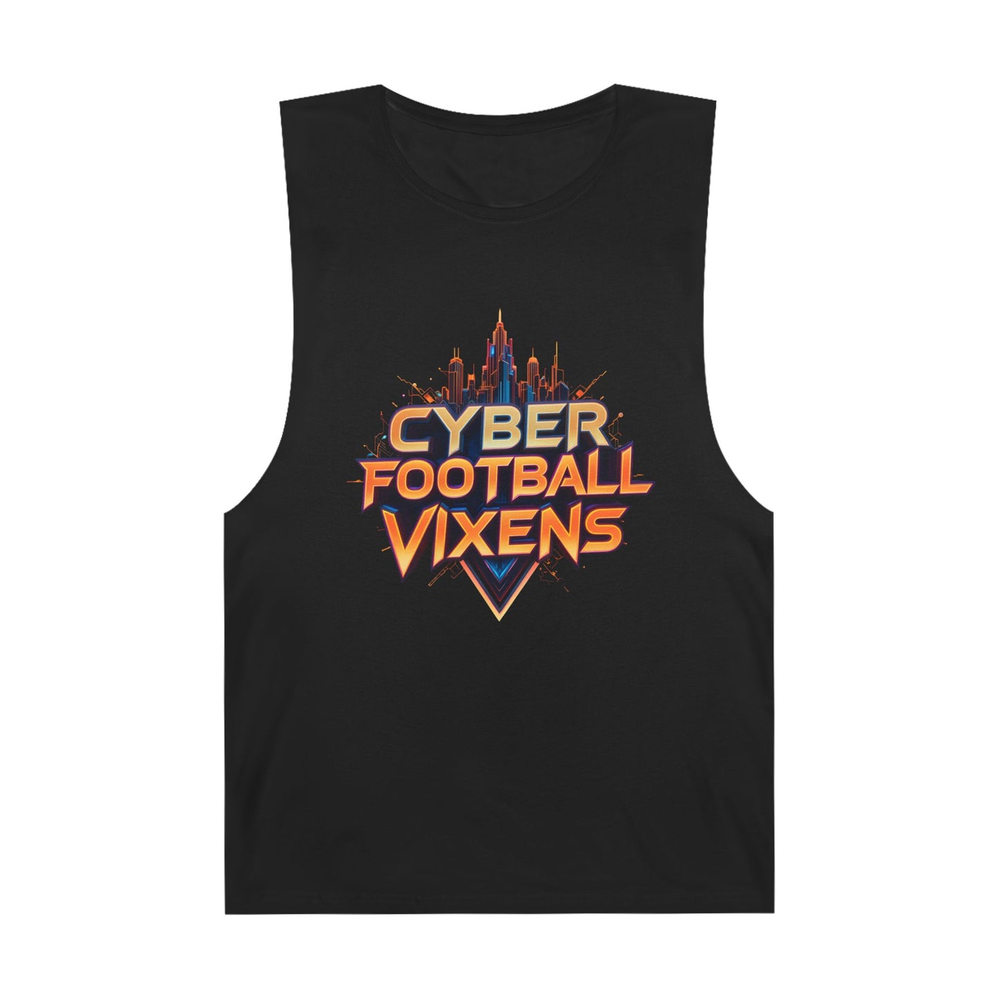 Unisex Cyber Football Vixens Tank Top - Cool Graphic Tee for Tech and Sports Fans