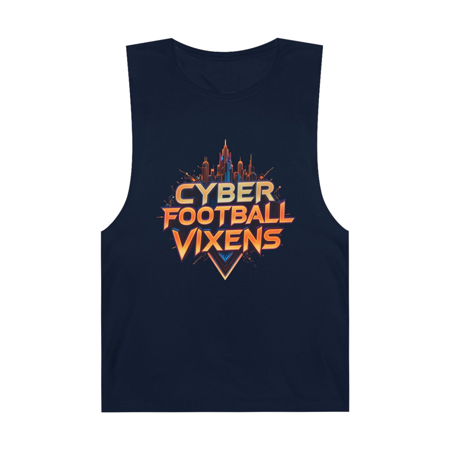 Unisex Cyber Football Vixens Tank Top - Cool Graphic Tee for Tech and Sports Fans