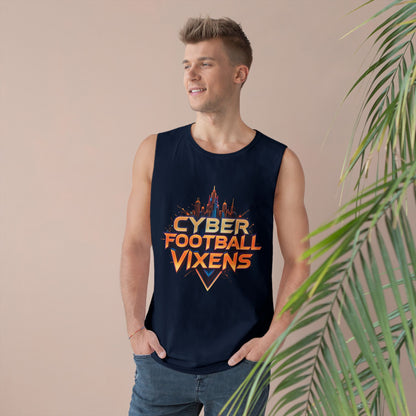Unisex Cyber Football Vixens Tank Top - Cool Graphic Tee for Tech and Sports Fans