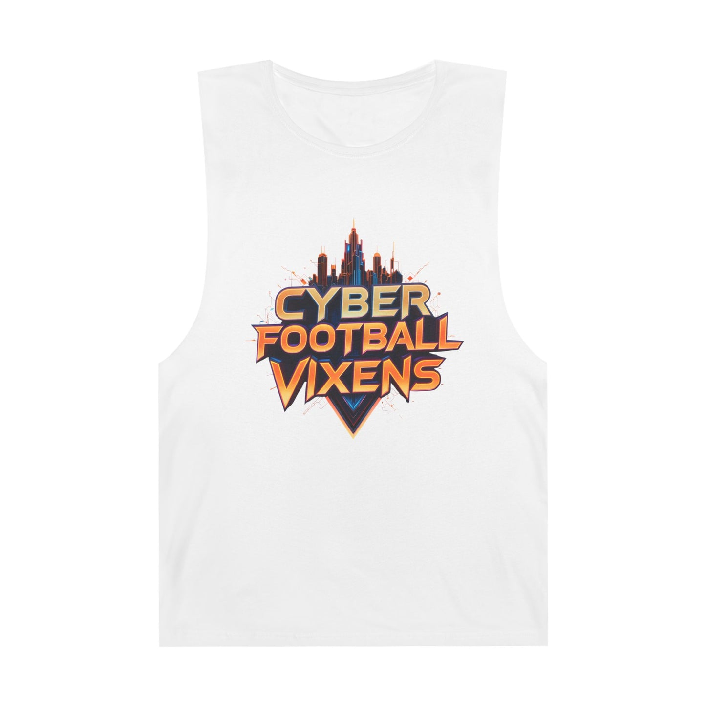 Unisex Cyber Football Vixens Tank Top - Cool Graphic Tee for Tech and Sports Fans