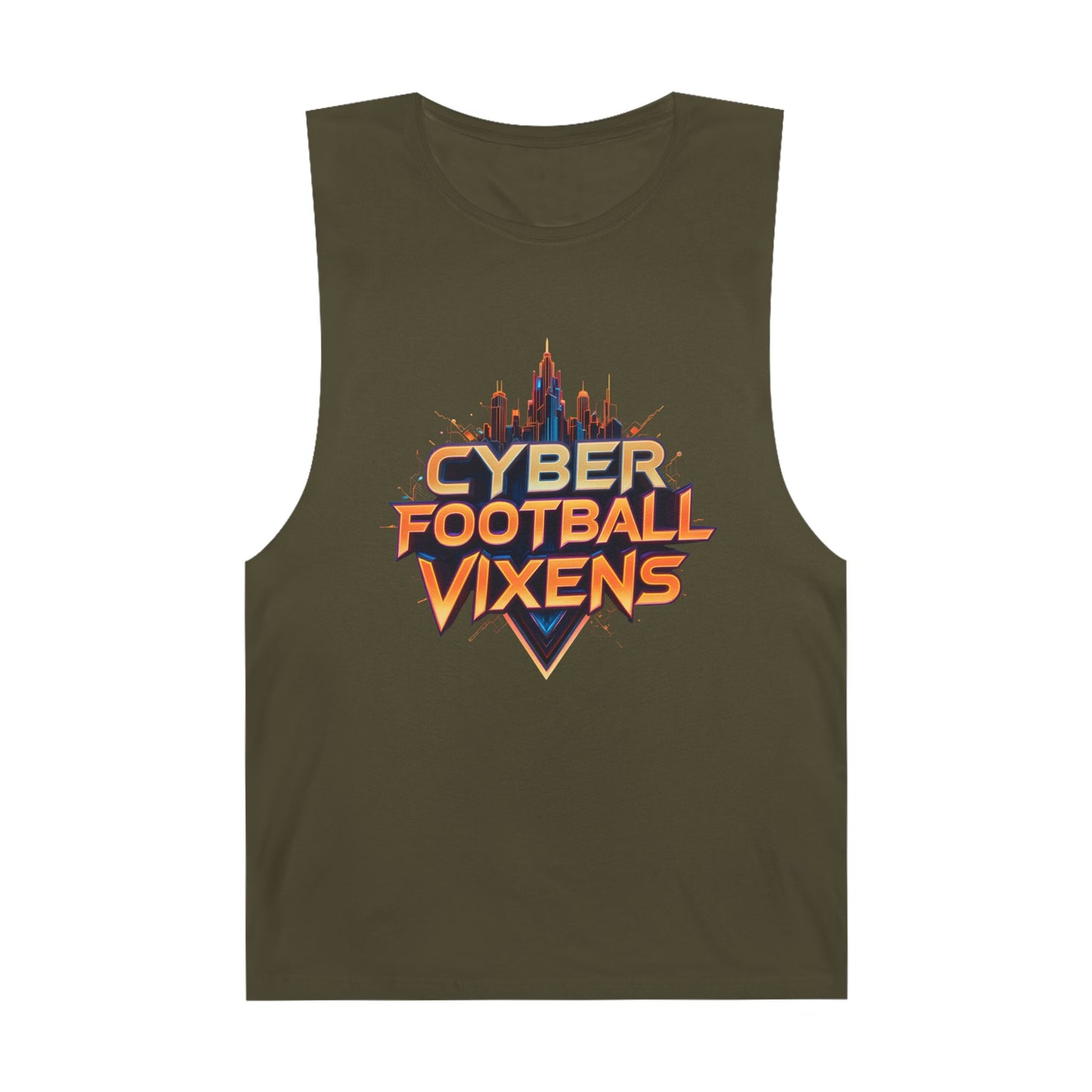 Unisex Cyber Football Vixens Tank Top - Cool Graphic Tee for Tech and Sports Fans