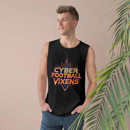 Unisex Cyber Football Vixens Tank Top - Cool Graphic Tee for Tech and Sports Fans