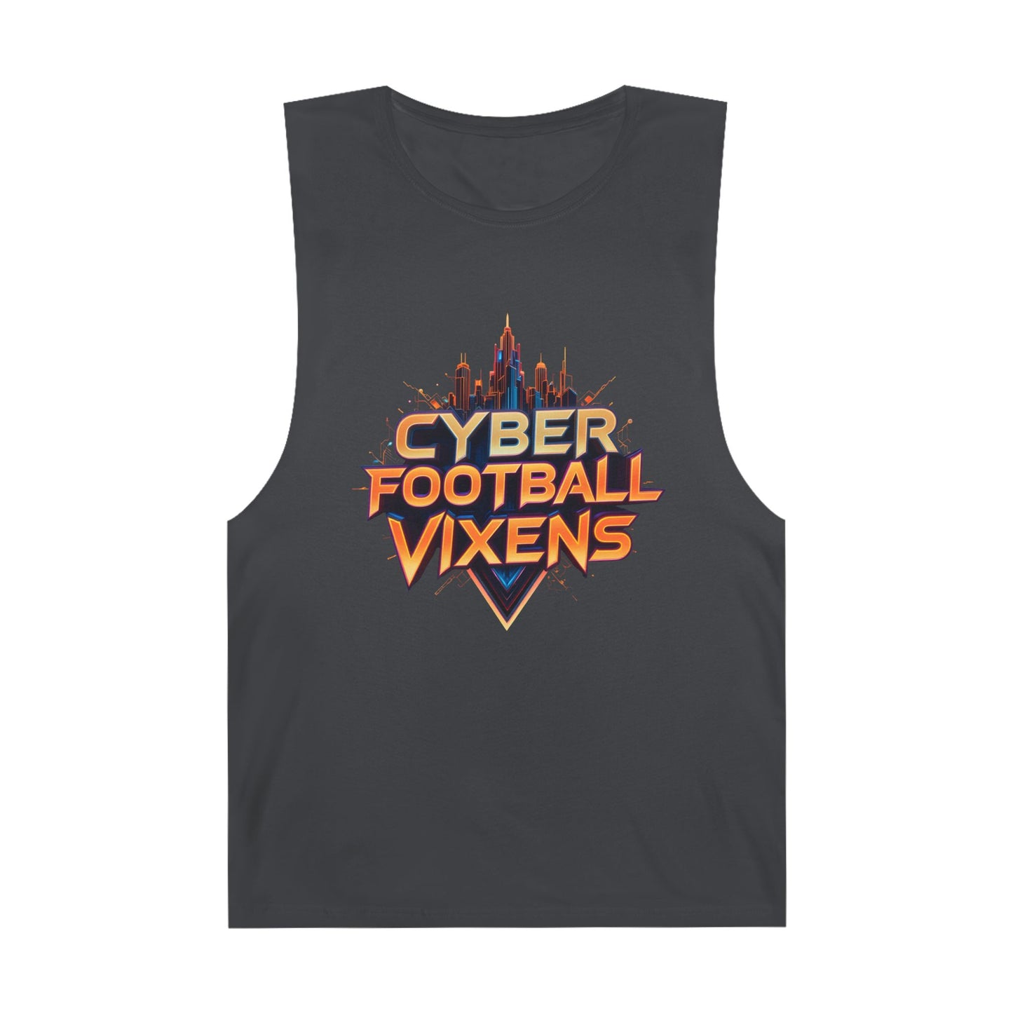 Unisex Cyber Football Vixens Tank Top - Cool Graphic Tee for Tech and Sports Fans
