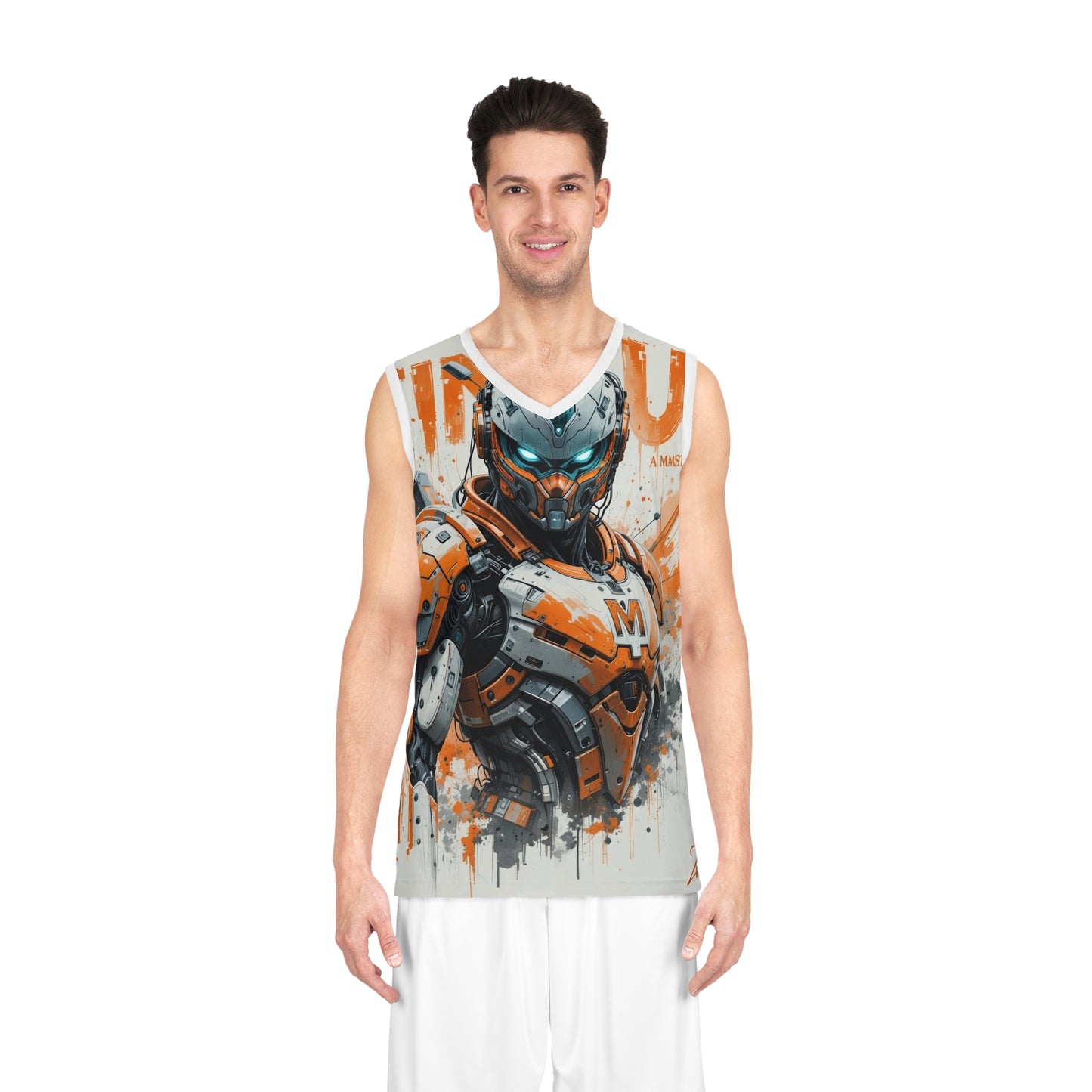 Futuristic Basketball Jersey | Cool Robot Design for Sports Fans