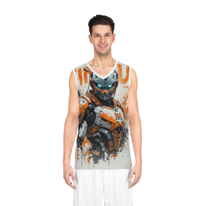 Futuristic Basketball Jersey | Cool Robot Design for Sports Fans