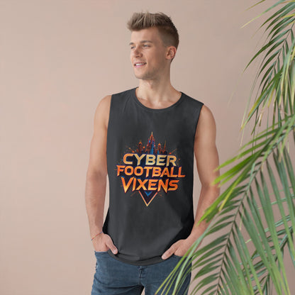 Unisex Cyber Football Vixens Tank Top - Cool Graphic Tee for Tech and Sports Fans