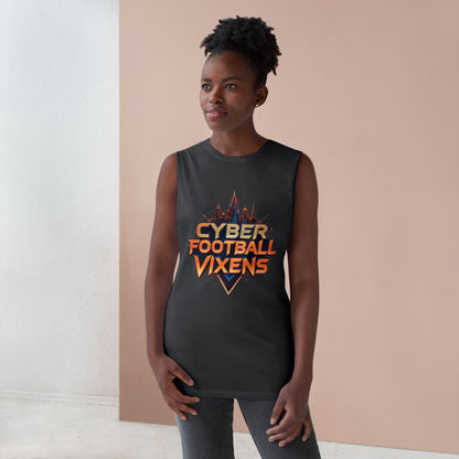 Unisex Cyber Football Vixens Tank Top - Cool Graphic Tee for Tech and Sports Fans
